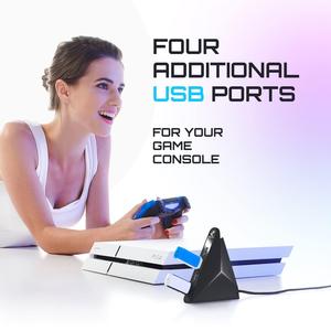 UD_<strong>USB</strong> 3.0 <strong>Hub</strong> Vertical Data <strong>Hub</strong> with Long Cord 4 Additional Ports for Mac &amp; PC Black&sbquo;&Auml;