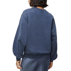 Taux d'usine respirant dernière personnalisé col rond polaire coton pull surdimensionné col rond Vintage femmes sweat 2025 - Product Image 6