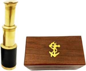 Télescope durable en laiton Spyglass London avec étui en cuir - Product Image 5