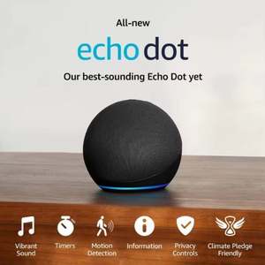 Haut-parleur intelligent Echo Dot 5e génération avec commande vocale Alexa, tous les accessoires inclus - Product Image 1