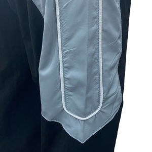 Chándal de nailon personalizado para hombre, conjunto deportivo para correr de retazos, conjunto de carga con logotipo bordado, jersey para correr, conjunto cortavientos con cremallera de 2 piezas - Product Image 5