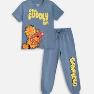 Vêtements de nuit d'été pour enfants Satin Silk Short Sleeve Trouser 2Pcs Set Girls Solid Color Lapel With Button Children Night Wear - Product Image 1