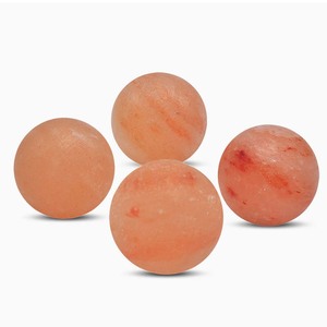 Lampe de sel en cristal rose de l'Himalaya en forme de boule sculptée décoration de la maison écologique avec picorer personnalisé électrique - Product Image 1