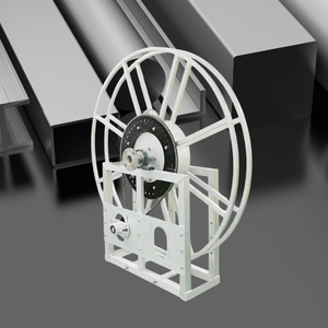 500W Natural Aluminum 2" 12V Working Voltage Aviation Single Wrap Hose Reel <b>Petrol</b> <b>Service</b> <b>Equipment</b> With 1 Year Warranty - Product Image 3