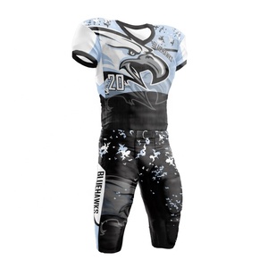 Maillots de football américain personnalisés pour adultes, ensemble uniforme pour hommes, manches courtes, sublimation, confortable - Product Image 5