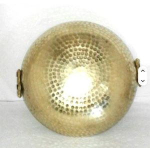 Mua tinh khiết Brass đồng bằng bhagona Set cho nấu ăn & phục vụ thiết kế truyền thống tin tráng bên trong bền & thanh lịch <span class=keywords><strong>Cookware</strong></span> Set 2 - Product Image 6