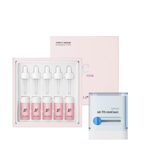 Sérum rose First C (lot de 5) + Stick solaire rafraîchissant Air Fit (1 unité) – Kit éclaircissant pour le visage - Product Image 1