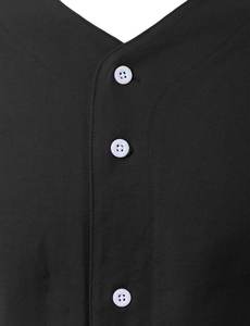 Maillot de Baseball col en V imprimé par Sublimation numérique personnalisé pour homme, chemises à séchage rapide 100% polyester - Product Image 4