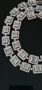 Cadena de eslabones cubanos helados para mujer, joyería de oro de alta demanda, piedra de diamante disponible, diferentes tamaños, longitudes directas de la India - Product Image 2