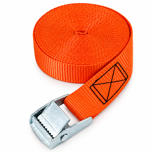 Sangle d'arrimage à boucle cam 25 mm en polyester 250 kg sans crochet pour la fixation de marchandises, usage intensif, fournisseur direct d'usine OEM - Product Image 5