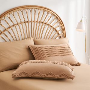 7 Mảnh Giường Bông Tufted Comforter <span class=keywords><strong>Set</strong></span> Shabby Chic Boho Comforter Và Tấm Bộ Đồ Giường Sang Trọng Bộ - Product Image 3