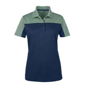 Polo de manga corta para mujer, precio económico, color liso teñido, transpirable, de secado rápido, para verano, unisex. - Product Image 1