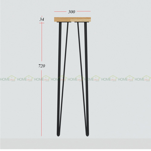 Pieds de table style industriel CHB68036 en acier épais de 10 mm, revêtement poudré, pour armoires d'hôpital, bancs, lits, hauteur 86 cm - Product Image 4