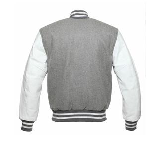 Venta al por mayor personalizada de los hombres de talla grande Letterman Varsity chaqueta transpirable de lana a prueba de viento vaca CollegeBaseballjacket para los hombres - Product Image 2