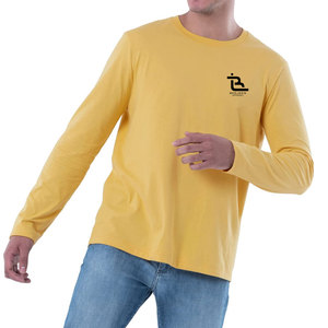 T-shirt à manches longues pour homme de qualité supérieure, vêtement décontracté, col rond, impression de logo personnalisé, fournisseur en gros - Product Image 4