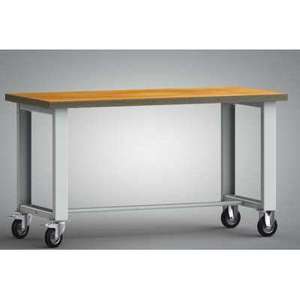 Banco da lavoro mobile smontato 1500x700x840 mm LxPxH senza maniglia di spinta - Product Image 5