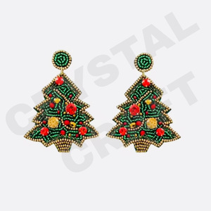 Helloween boucles d'oreilles pendantes nouveauté perles faites à la main transfrontalières or à la mode créatif pour les fêtes Style chrétien - Product Image 3