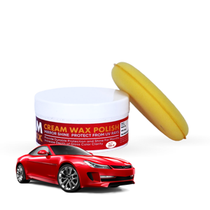 Carnauba WAX polish Cream แพ็ค200gm พร้อมผ้าเช็ดสำหรับใช้ในยานยนต์ - Product Image 1