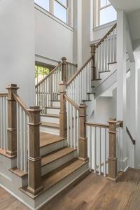 Professionnel EFS Usine Personnalisation Directe Chêne Blanc NPC05 Newel Caps Haute Qualité Durable Élégant Moderne Escalier pour Escalier - Product Image 6