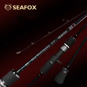 Seafox 1.98m อุปกรณ์เสริมฟูจูคันเบ็ดหมุนช้า Pesca คาร์บอนไฟเบอร์เบ็ดตกปลาจิ๊กชายฝั่งแสงอัลตร้า