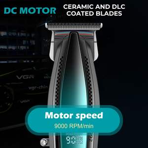 Tondeuse à cheveux professionnelle sans fil pour hommes, avec lame en T pour coupe de précision, finition et délimitation, USB - Product Image 6