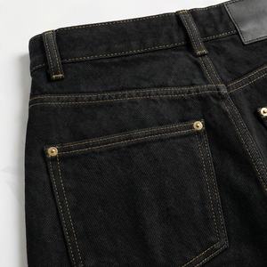 Jeans décontractés droits en denim extensible pour femmes, qualité supérieure, taille haute pour un confort quotidien, couleur personnalisée - Product Image 5