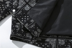 เสื้อแจ็คเก็ตมีฮู้ดสไตล์วินเทจมีฮู้ดสำหรับผู้ชายเสื้อโค้ทพิมพ์ลาย Paisley สำหรับฤดูใบไม้ผลิ2025 - Product Image 5