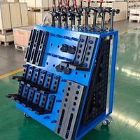 Table de soudage 3D en fonte HT300 usinée CNC sur mesure, outils et accessoires pour la soudure robotisée avec accessoires usinés CNC