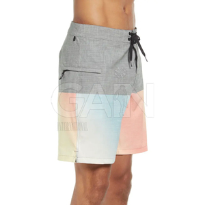 Pantalones Cortos Casuales Ligeros para Hombre, Cintura Media, Color Sólido, Cierre con Cordón Elástico, Secado Rápido, Transpirables, de Poliéster - Product Image 4