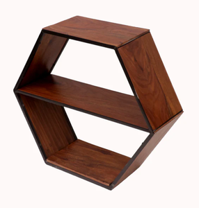 Étagère murale ronde en bois de style Art déco, thème nautique et plage, avec motif personnalisé, décoration intérieure - Product Image 4