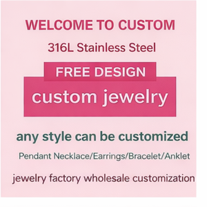 Perhiasan Tahan Air, Perhiasan Rantai Custom, Perhiasan Stainless Steel, Liontin Custom, Liontin Hati Cz Custom - Product Image 3