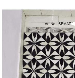 Tapis de qualité supérieure fait à la main en cuir à poils, design patchwork, durable, pour la décoration intérieure, vente en gros - Product Image 2