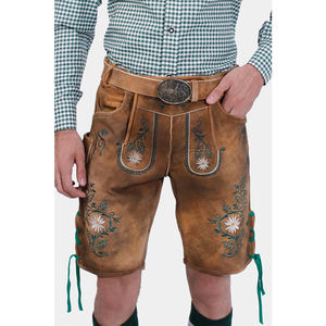 Venta al por mayor personalizable Lederhosen buen Material ligero tirantes cálido desgaste High Street estilo en relieve botón patrón - Product Image 1