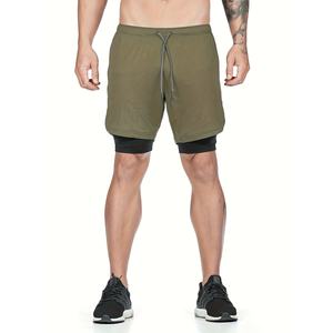 Pantalones Cortos Deportivos Transpirables para Hombre, de Secado Rápido, Ligeros, para Entrenamiento, Gimnasio, Correr y Trotar - Product Image 1