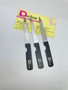 Lime à ongles en acier inoxydable enduite de couleur d'étiquette personnalisée double face professionnelle outil de soin des ongles de double type de qualité supérieure - Product Image 2