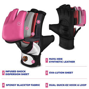 Guantes de MMA Ligeros para Hombre con Diseño Transpirable y Costuras Reforzadas para un Uso Duradero - Product Image 6