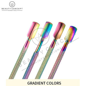 Empujadores de cutículas de acero inoxidable hechos a mano con impresión de logotipo personalizado OEM, concepto de belleza ecológico, herramienta para el cuidado de las uñas - Product Image 6