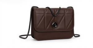 Borsa a Tracolla in Pelle con Catena per Donna - Product Image 2