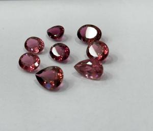 Piedras preciosas de turmalina Rosa Natural de alta calidad, cabujón tallado de pera tallado, suelto, varios tamaños, tratamiento térmico, 100 Uds. - Product Image 3