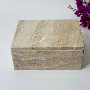 Caja de piedra de mármol artesanal caja de joyería de papel Tiso multiusos de alta calidad hecha a mano al por mayor mejor precio disponible - Product Image 1