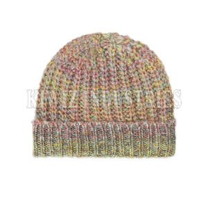 Fournisseurs de chapeaux de bonnet en laine mohair de couleur pure personnalisés pour hommes nouveau style d'hiver doux en gros à la mode pour hommes - Product Image 1