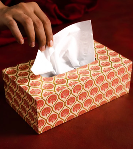 Caja de pañuelos de madera con forro de diferentes colores Caja de servilletas impresa Decoración de mesa y accesorios Caja de pañuelos - Product Image 6