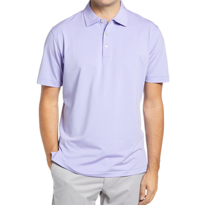 Golf pour hommes de meilleure qualité pour chemise personnalisée en gros anti-rides motif solide à manches courtes polyester/coton pour le sport décontracté - Product Image 1