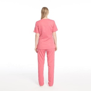 Mejor venta de moda Spandex médico Scrub enfermera conjuntos fabricación personalizada Hospital uniforme túnica traje para mujeres enfermera - Product Image 6