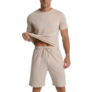 Wholesale Men's Winter Tracksuit High Quality 320 GSM Jogging Pullover Sweatshirts Fleece Sweatpants Customize Pattern 2Pcs Suit - Product Image 4