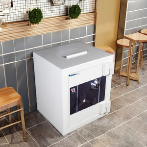 Coffre-fort Challenger Cash Trap Safe 1 pour restaurant, ignifuge en acier, taille moyenne, 90 minutes d'autonomie, avec tiroir de dépôt d'argent antivol - Product Image 1