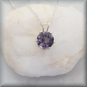 Collar colgante hecho a mano de Plata de Ley 925, joyería de piedras preciosas con forma de amatista Natural, estilo moderno para regalo de fiesta de aniversario - Product Image 3