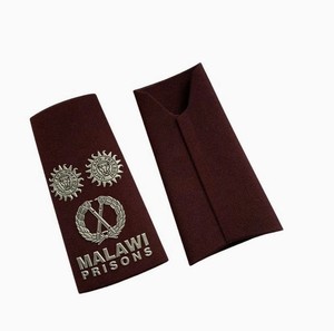Usine Logo personnalisé uniforme tactique épaulettes broderie tissu tissé épaulettes épaulettes uniforme rang accessoires - Product Image 2