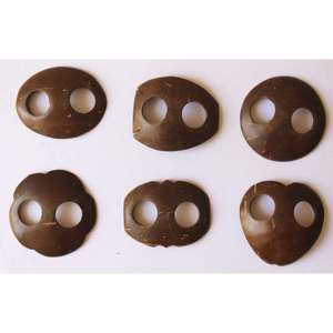 Hebillas de Cáscara de Coco para Prendas y Decoración con Cierres Tipo Anillo - Product Image 1