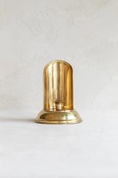 Portavelas de latón de lujo, diseño de sombra de cúpula, acabado dorado pulido, acento Vintage hecho a mano para decoración de mesa y hogar